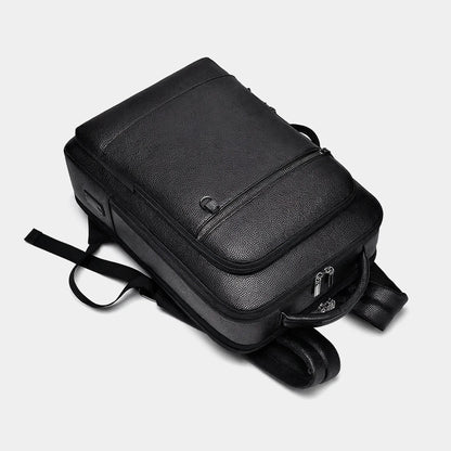 Waterproof Leather Executive Backpack T03 - Trostoo