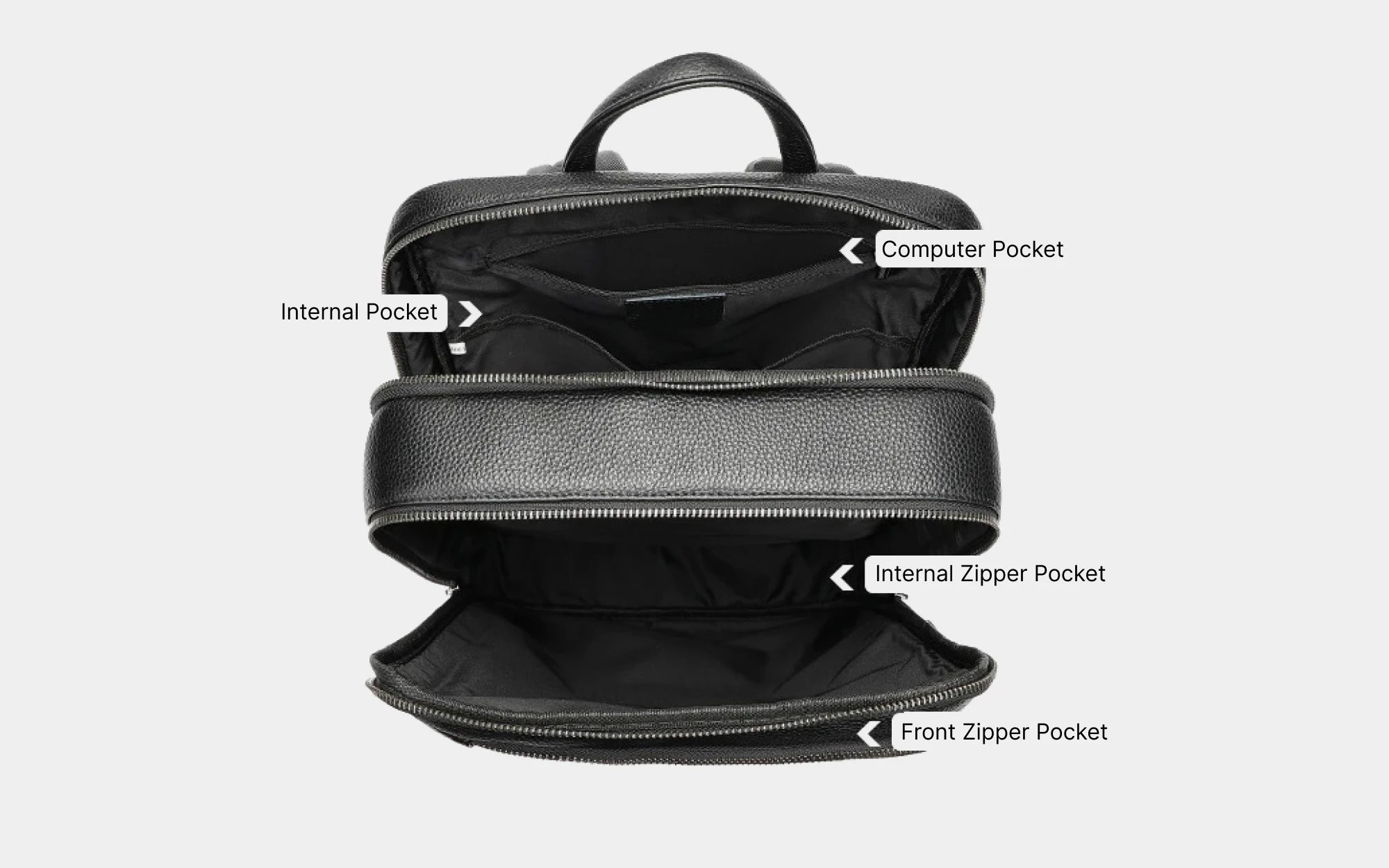 Leather Executive Backpack T09