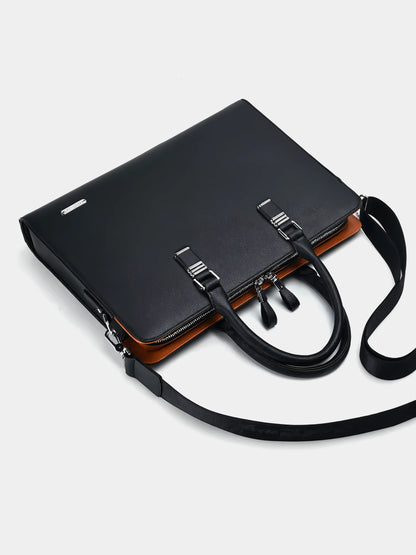 Leder Laptop Aktentasche P06