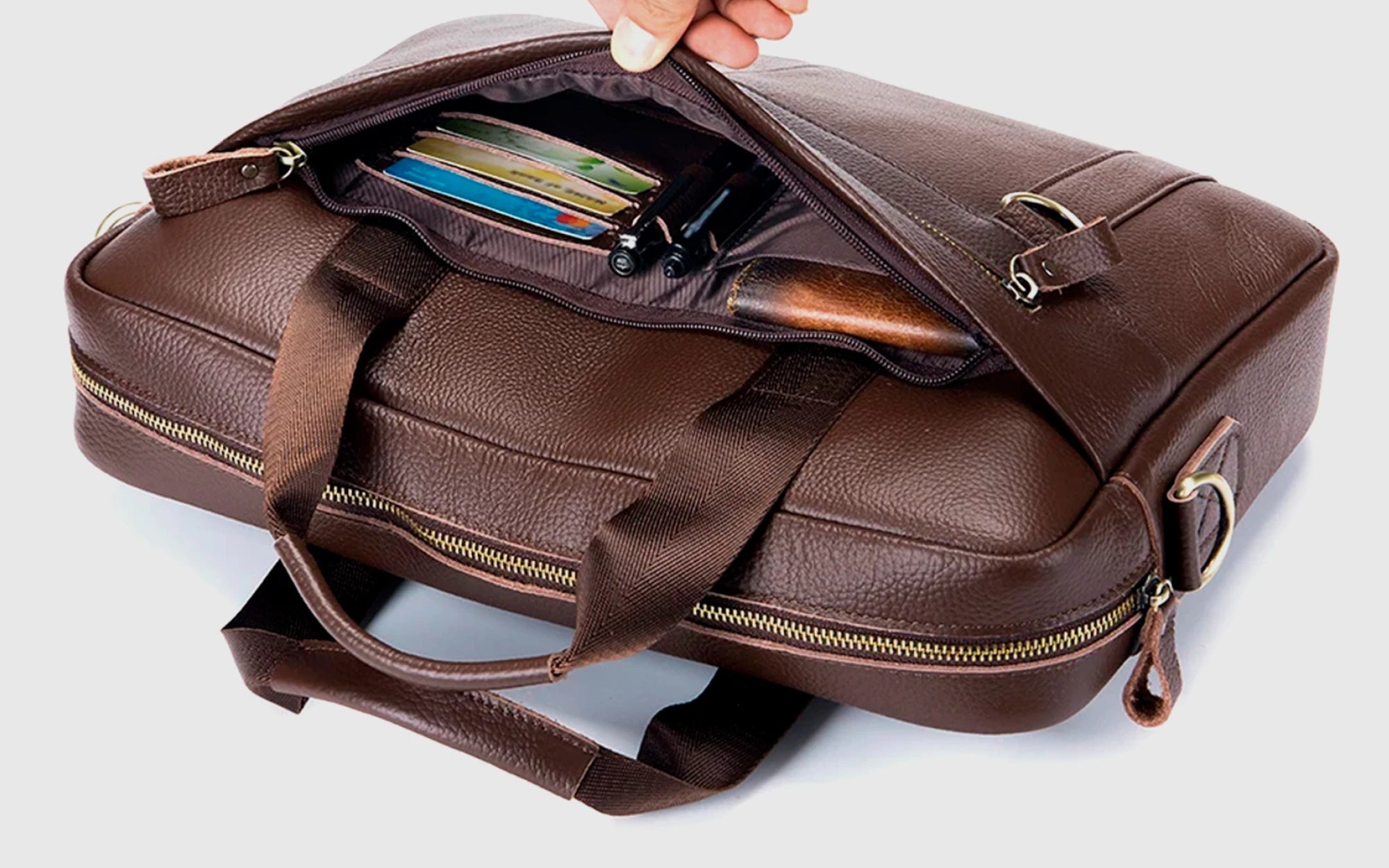 Leather Laptop Briefcase P05