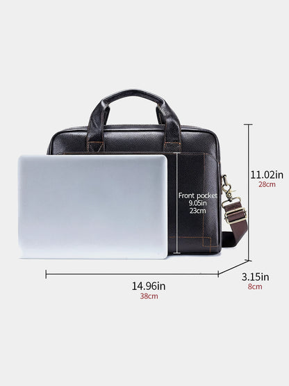 Leder Laptop Aktentasche P11