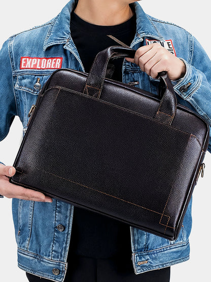 Leder Laptop Aktentasche P11