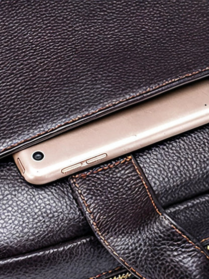 Leder Laptop Aktentasche P11