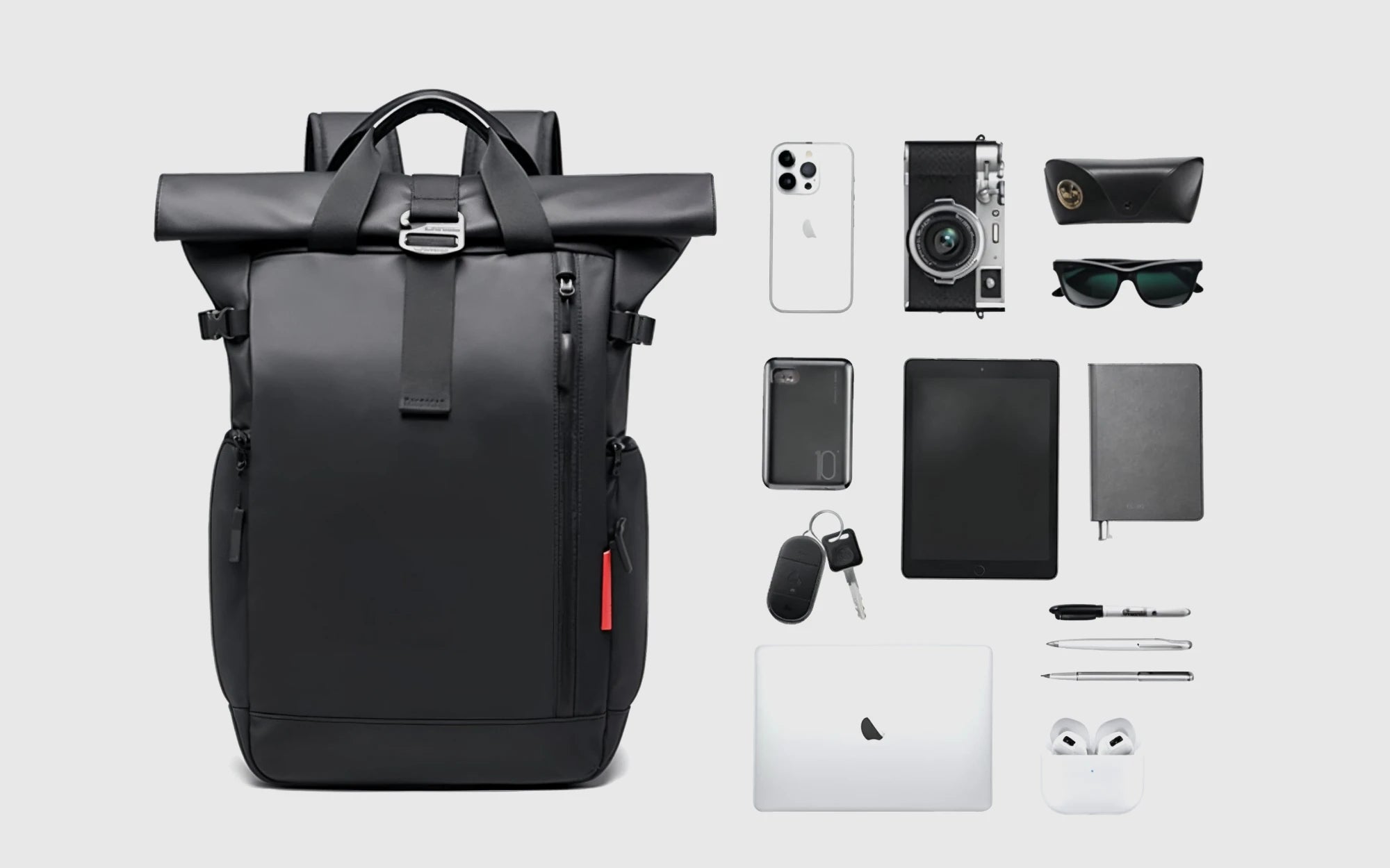 Rolltop Travel Backpack T12