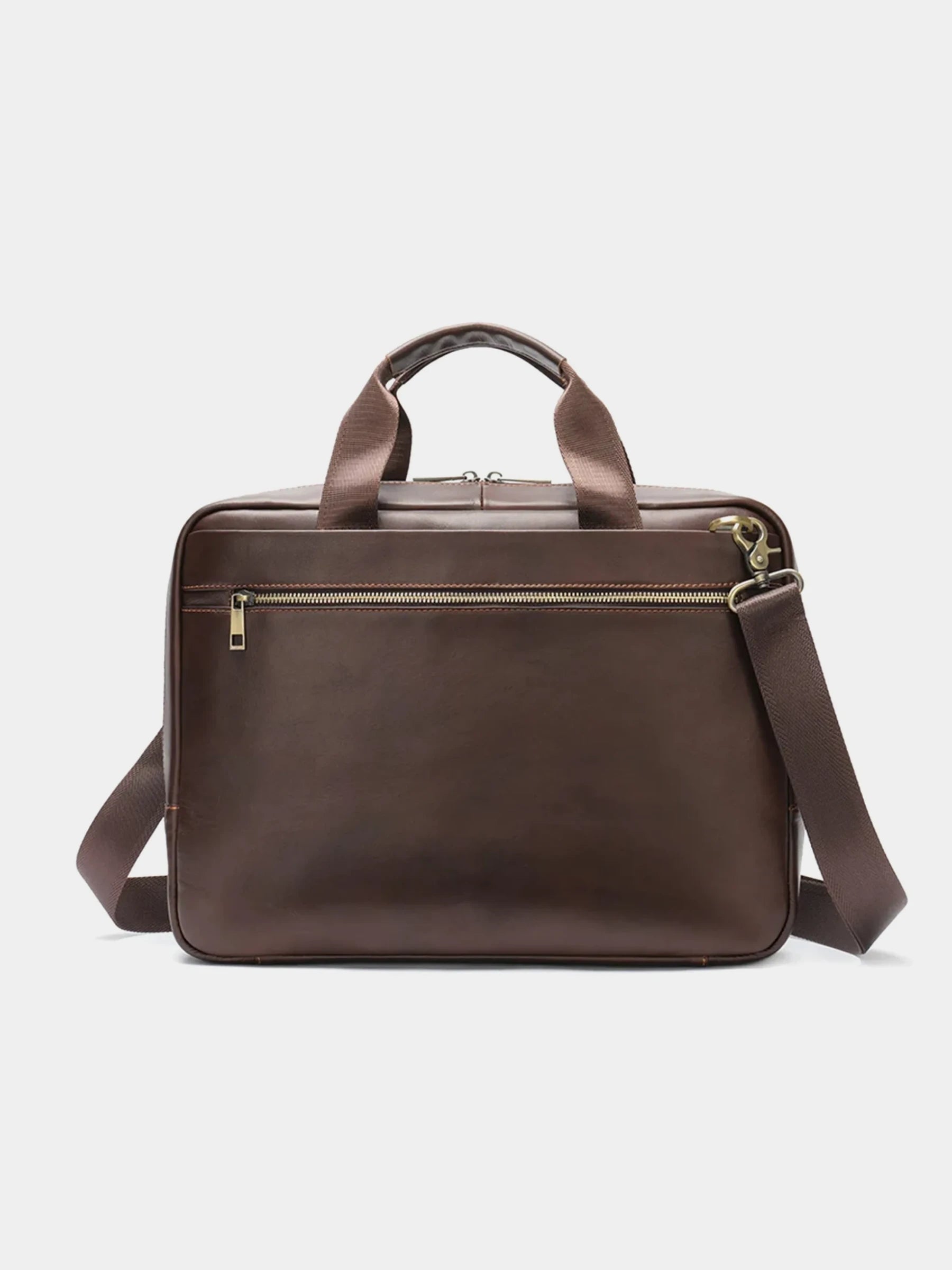 Schlanke Laptop-Aktentasche aus Leder P03